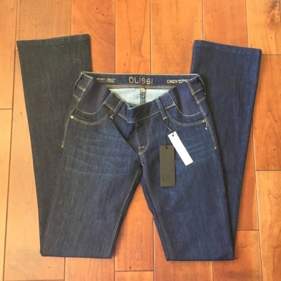 NWT DL1961 Cindy Maternity Slim Boot Jeans 25 - Picture 1 of 8